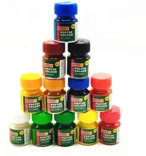 कोमटो student poster color,12 SHADES (Set of 1, Multicolor)
