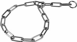 Sip Heavy Duty Diamond Cut Chrome Plated Dog Choke Chain Training Collar with Swivel Plain Dog Collar Charm