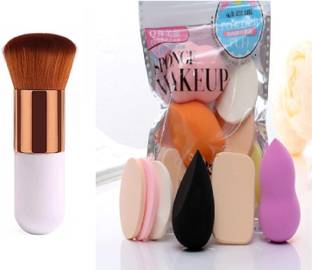 lakyou Glow 1 Round Foundation Makeup Brush Sponge Puff Set