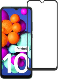 DMJHP Edge To Edge Tempered Glass for Redmi 10
