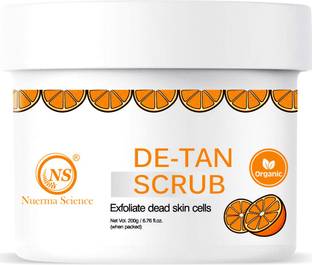 Nuerma Science De Tan Scrub For Tan Removal, Instant Whitening, Blackheads Scrub