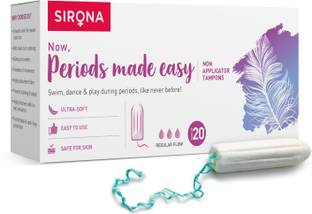 SIRONA FDA Approved Non Applicator Tampons for Regular Flow Tampons Tampons