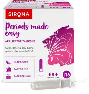 SIRONA Premium Applicator Tampons for Normal Flow Tampons