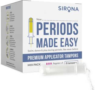 SIRONA Premium Applicator Tampons for Normal & Heavy Flow Tampons