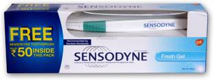 SENSODYNE Fresh Gel Toothpaste(150g) + Toothbrush Combo offer (150gm) Toothpaste