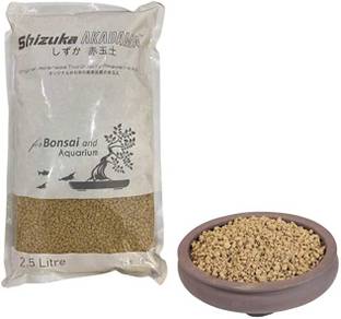 Petzlifeworld Akadama Japan Soil for Bonsai, Succulant and Aquarium 2.5 L (Small 2~5 MM) Potting Soil Planted Substrate