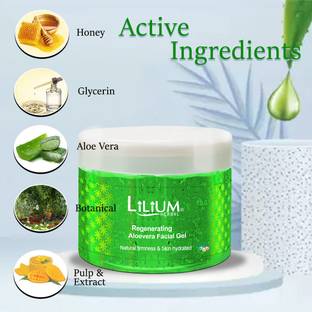 LILIUM Natural Firmness & Skin Hydrating Aloe Vera Facial Gel