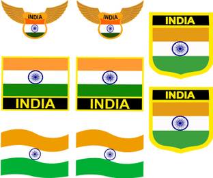 LazyChunks INDIAN Rectangle Body Flag
