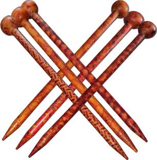 SENECIO® wooden hair stick pack 6 Bun Stick