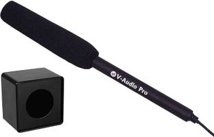V-Audio Pro Mic for Reporter, Interview, News, Media Designed for Mobile With Logo\MIc Id Microphone
