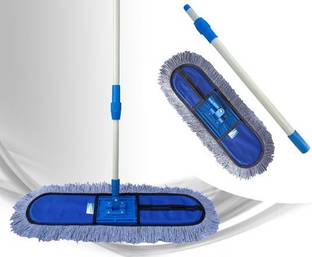 KUROXO Wet and Dry Cotton Flat Floor Mop Easy to Use Floor Cleaning Mop Home | Office Mop Set