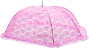 COFS Cotton Kids Washable BABY UMBRELLA MOSQUITO NET PINK COLOUR Mosquito Net