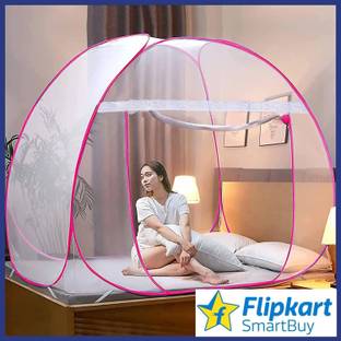 Flipkart SmartBuy Polyester Adults Washable Polyester Adults Double Bed for Foldable Machhardani Mosquito Net