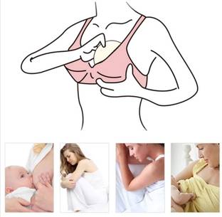 MEEOWMEE Reusable breast feeding pad/maternity pad/nursing pad.Pack of 6 Nursing Breast Pad