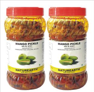 NaturEarth Mango Pickle Combo (2x400G) Maa Ke Hath Ka Mother Made Homemade Achar Mango Pickle