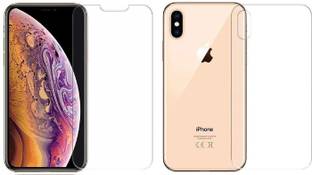 ELEF Front and Back Tempered Glass for Iphone Xs Max Front Transparent Tempered Glass and Back Flexible Guard (Trink)