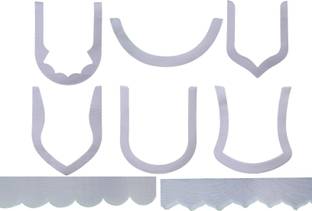 Artonezt Buckram Neck Design (30 pcs) + Set of 2 Salwar Mohri Poncha Interlining Roll Sewing Kit