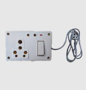 Gorain Single switch two socket 16+6 ampere 2  Socket Extension Boards