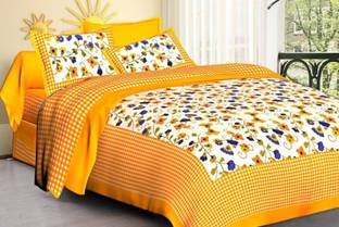100% cotton bedsheet Cotton Double Flat 160 TC Printed Bedsheet