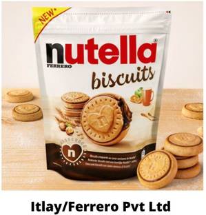 nutella Ferrero Biscuit With Hazelnut Spread (IMPORTED) (PACK OF 1) Cream Filled Biscuit