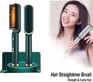 Fulkiza Hair Brush Curling Anti-perm Straight Hair Comb Hair Iron Hair Styler Tool S201 Professional HQT 909b Hair Straightener comb Styler 5 Temperature Control S201 Hair Straightener Brush