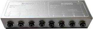 sriaarnika M J-10 Multiple Jack 1 to 4 Channel Dual Splitter Mono Passive Instrument In/Outs