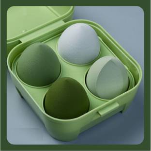 lakyou Glow Sponge Make up 4pcs makeup blender puff makeup sponge with storage box