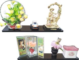 SOKHI FURNISHING Wooden Wall Shelf straight wall shelf Wooden Wall Shelf