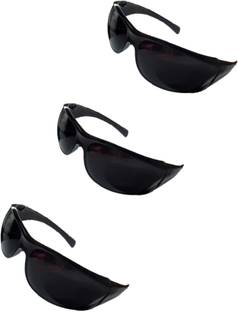 WELDCRAFT8 Best Quality Welding Safety Goggles ( Pack Of 3 ) Welding Safety Glass Welding  Safety Goggle