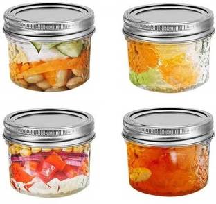 GRACIOUS MART Glass, Steel Utility Container  - 100 ml