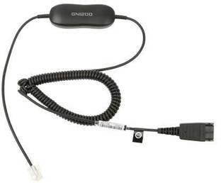 Optreca Mono Audio Cable 1 m Jabra GN1216 Avaya Coiled Cord | 88001-04