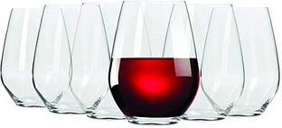 JELOX (Pack of 6) Oval Glass Pack Of 6 Glass Set Wine Glass