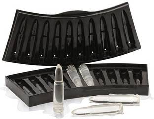Frackson AK-47 Ice Cube Trey Unique Reusable Chilling Rocks Birthday Ideas Black Plastic Ice Cube Tray