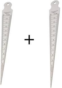 SAMENX Bore gauge/Taper Gage 1-15mm 1/32-5/8 Inch Stainless Steel (PACK OF 2) Bore Gauge