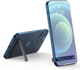 MAK Foldable Pocket Magnetic Aluminum Mobile Kickstand, Adjustable Angle (Black) Mobile Holder