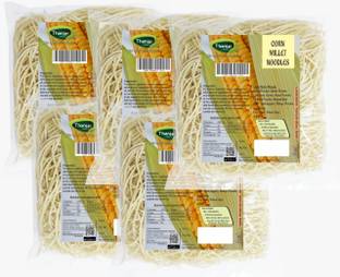 THANJAI NATURAL Corn Noodles 180g X 5 (900g) of Natural Processed Noodles (No Maida & No MSG) Instant Noodles Vegetarian