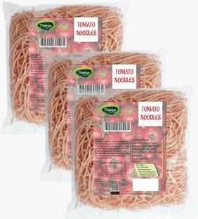 THANJAI NATURAL Tomato Noodles 180g X 3 (540g) of Natural Processed Noodles No Maida & No MSG| Instant Noodles Vegetarian