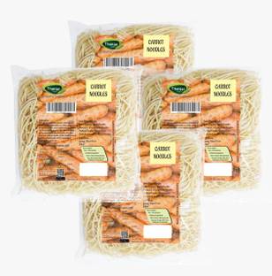 THANJAI NATURAL Carrot Noodles 180g X 4 (720g) of Natural Processed Noodles No Maida & No MSG | Instant Noodles Vegetarian