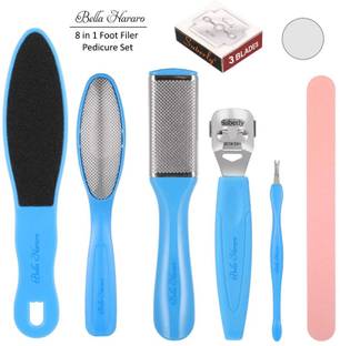 BELLA HARARO Pedicure Tools for Feet - 8 in 1 Professional Pedicure Kit (Large Size)