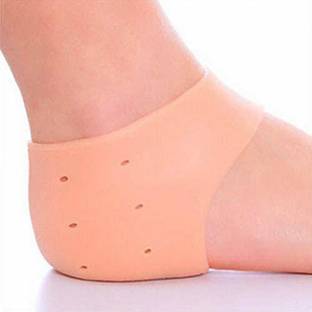 Sument 4 Pair Heel Socks Silicone Heel Protector Pain Relief Gel Heel Anti-Crack Heel Support