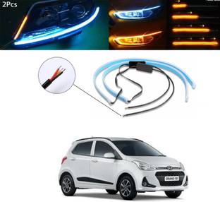 Gadiparts ™ Car Audi Light Flexible Strip DRL White And Yellow LED For i10 Headlight Car LED for Hyundai (12 V, 55 W)