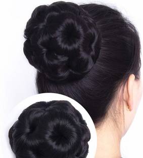 Kaima Bun maker hair Accessories Flower Design Hair Juda Bun Bun Clip (Black) Bun Clip