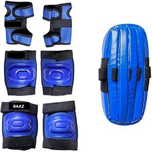 BAAZ Skating Protection Kit - Helmet + Elbow Guard + Knee Guard + Hand Guard || Skating Kit