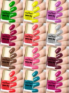 COLOR FLAME Quick Dry Hyper Gloss Non UV Long Lasting New Color Crush Nail Paint Combo Dashing Multicolors