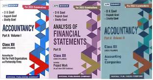 DK GOEL Accountancy Part A (Vol.1 ) For Class 12 CBSE 2022-2023 Examination With Analysis Of Financial Statements Class Xii, Part-B (Including Project Work) With Accountancy Part-A Vol-2 Class-12 2023