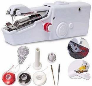 qualitech Mini Sewing Machine In Home Cordless Non Electric Hand Stitch Portable Stitching Manual Sewi...