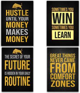 RINKON 30 cm Stockmarket Motivation Poster Trading Traders Sharemarket Stickers Stock market Self Adhesive Sticker