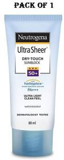 NEUTROGENA Sunscreen - SPF 50 PA+++ ULTRA SHEER DRY-TOUCH SUNBLOCK SPF 50+ 88ML –Set -1