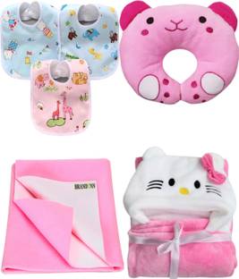 BRANDONN New Born Baby Gift Set Combo Pack For Baby Boys And Baby Girls Pack of 6