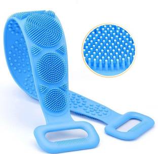Jp Enterprise Silicone Body Back Scrubber Bath Brush Washer For Dead Skin Removal Mens Womens Detergent Bar